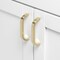 Gliderite Hardware 3-3/4 in. Center to Center Curved Bar Pull Champagne Gold 4843-96-CHPG-1 - alternate 4